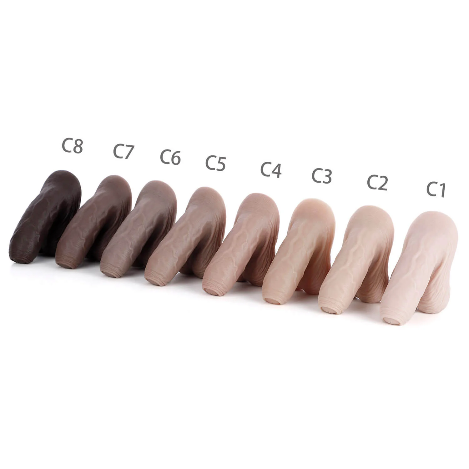 AXOLOM Au Naturel Soft Silicone FTM Packer - 3.5" Shaft Uncut - Image 4