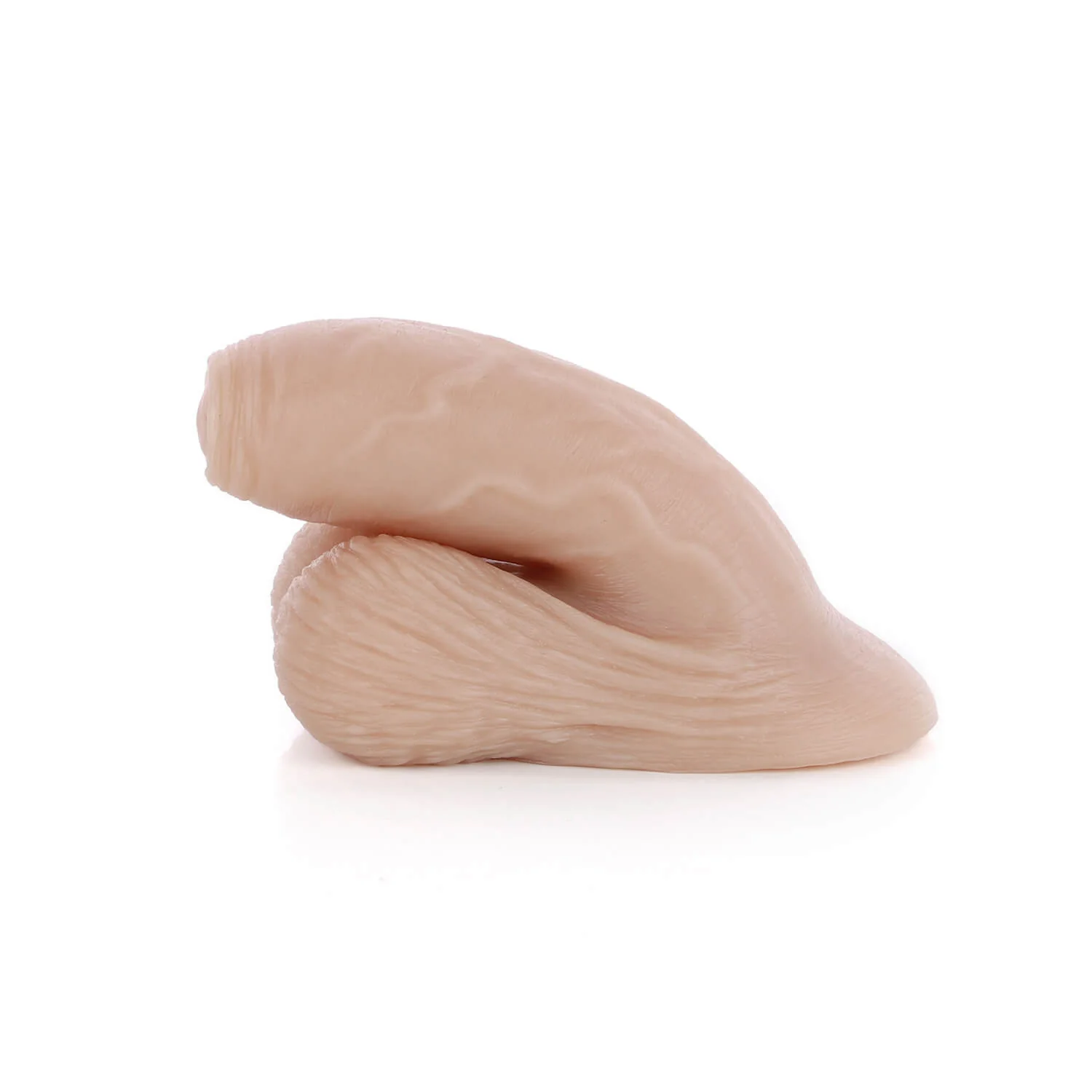 AXOLOM Au Naturel Soft Silicone FTM Packer - 3.5" Shaft Uncut - Image 7