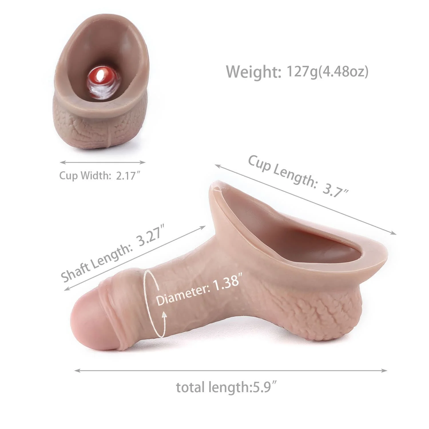AXOLOM Godor Lifelike STP Packer - 3.3" Shaft - Image 5