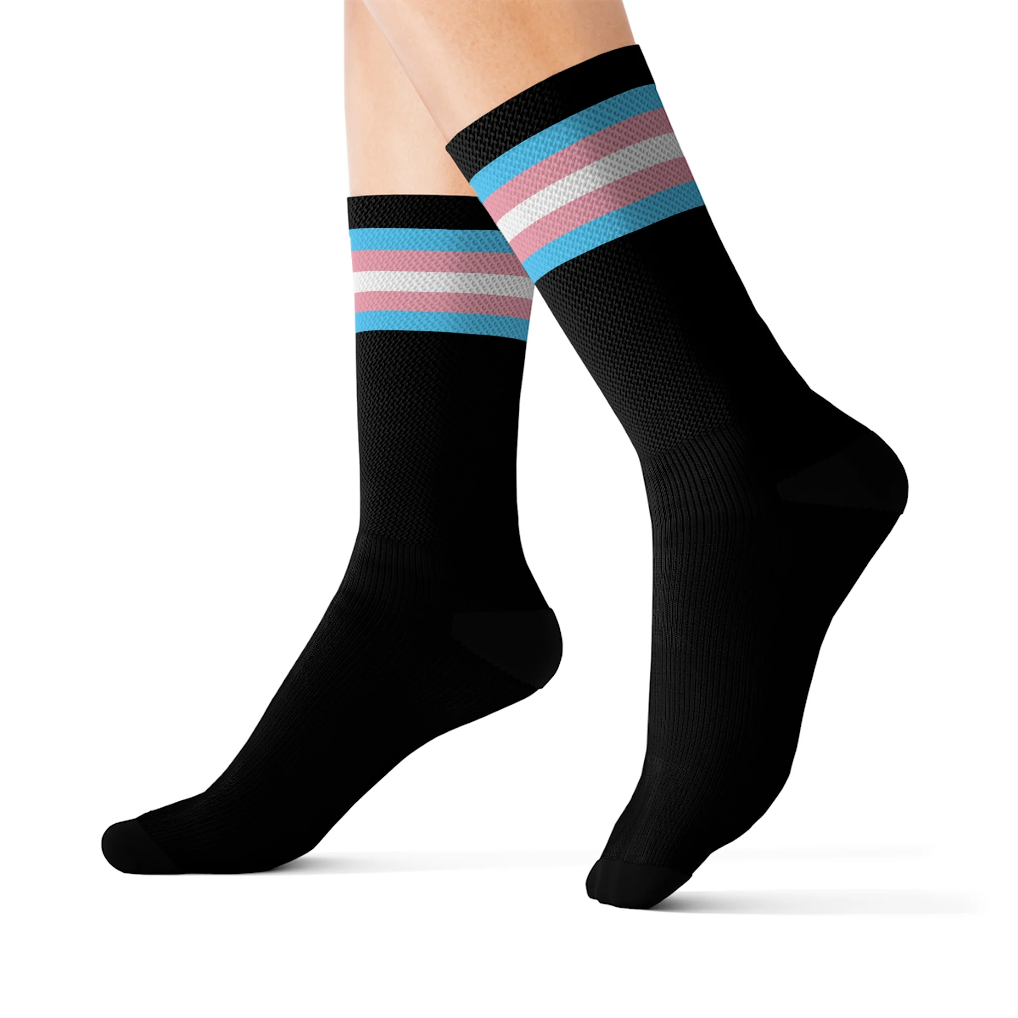 Black Trans Pride Socks - Image 9