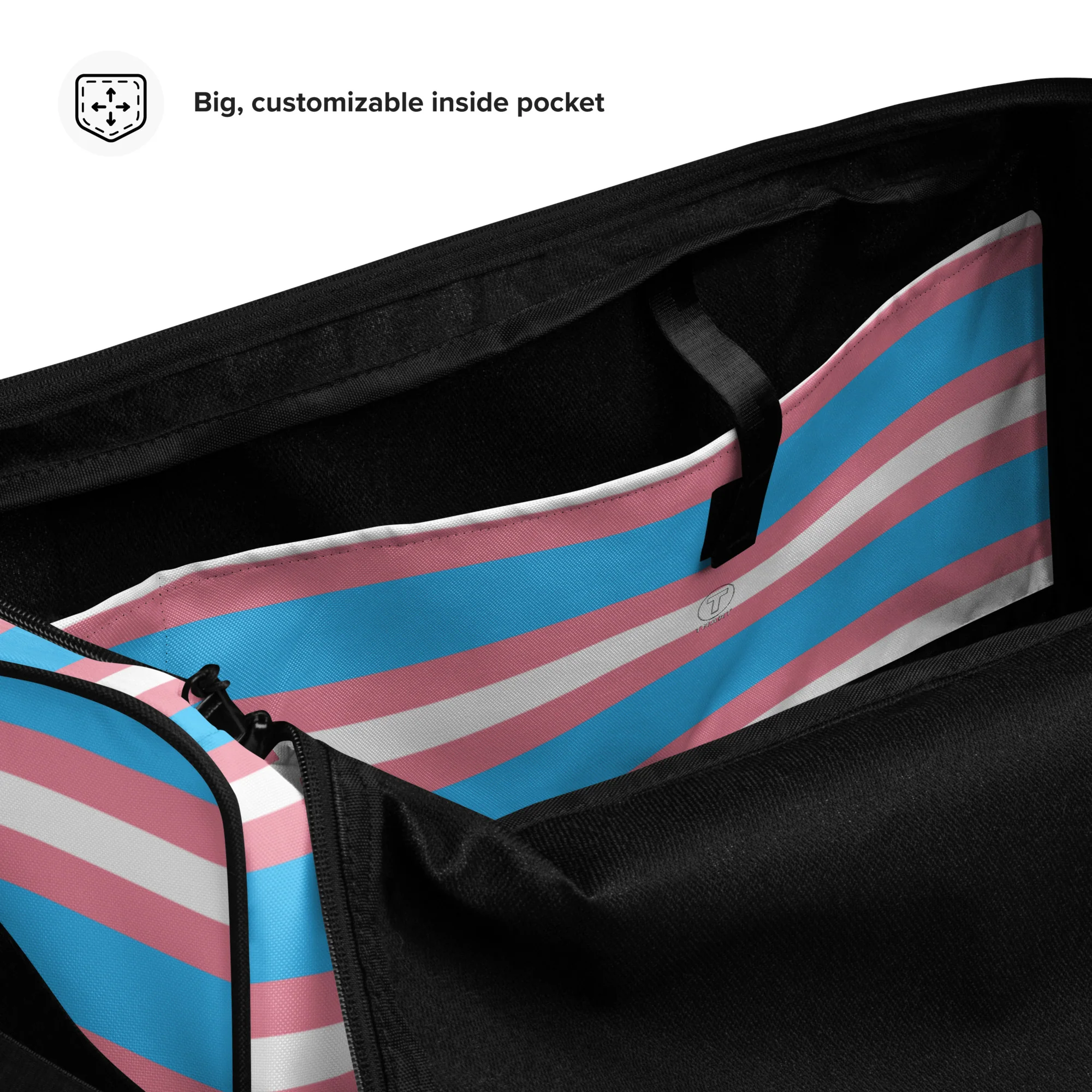 Trans Flag Duffle bag - Image 4