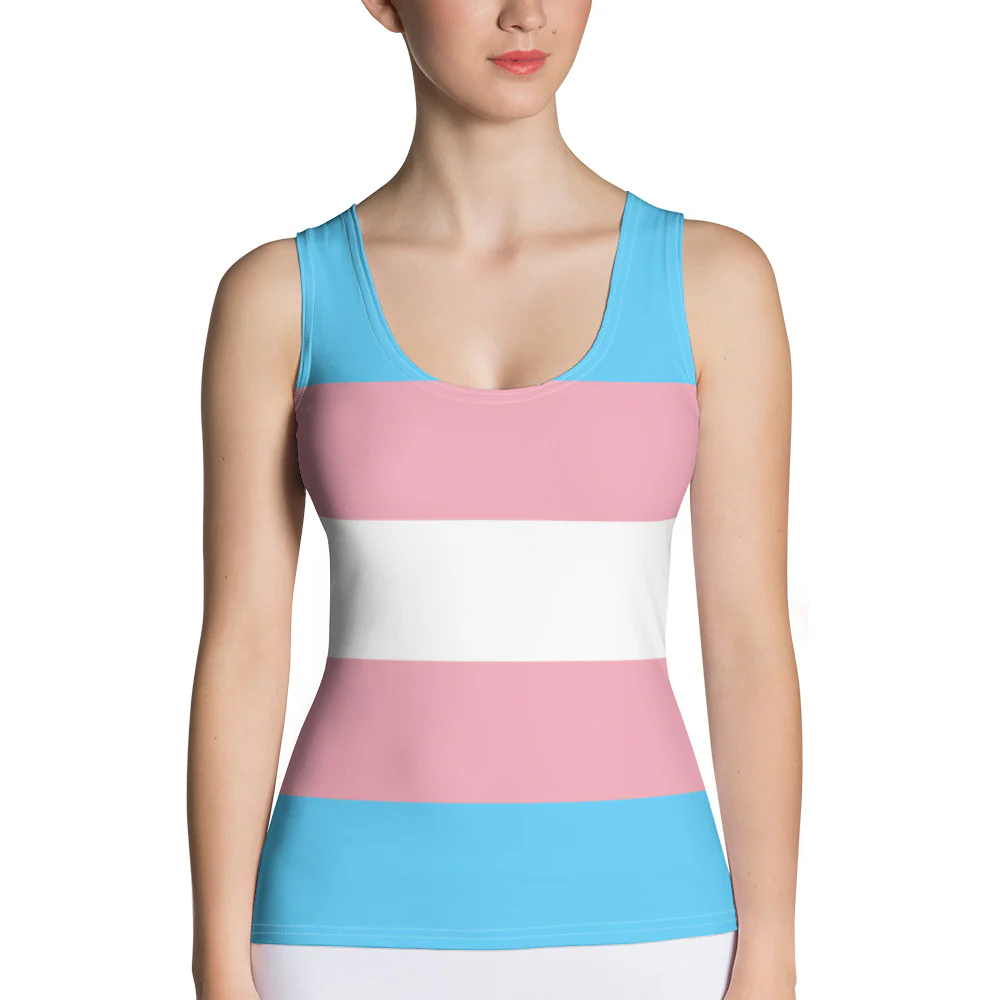 Trans Flag Tank Top - Image 2
