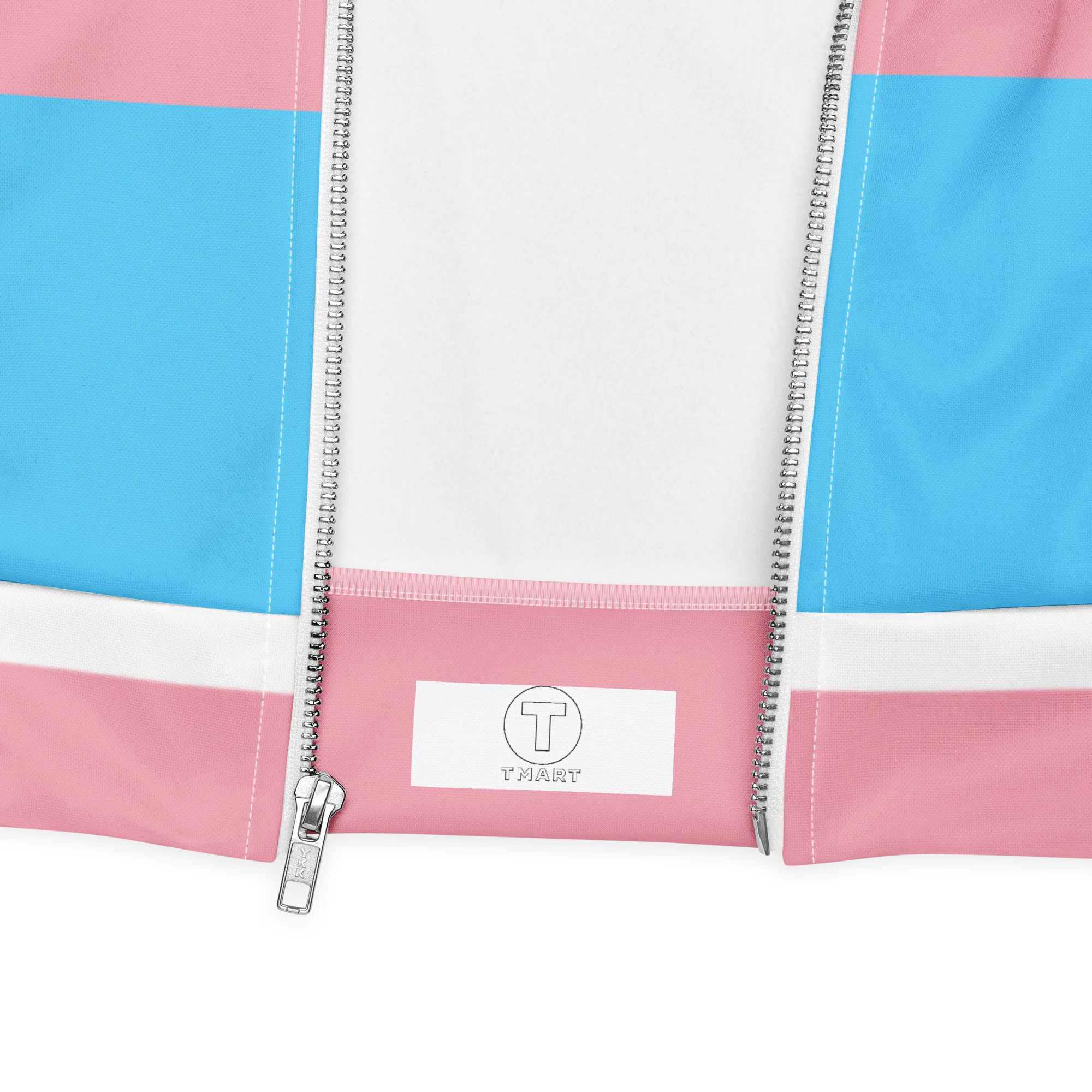Trans Flag Unisex Bomber Jacket - Image 4