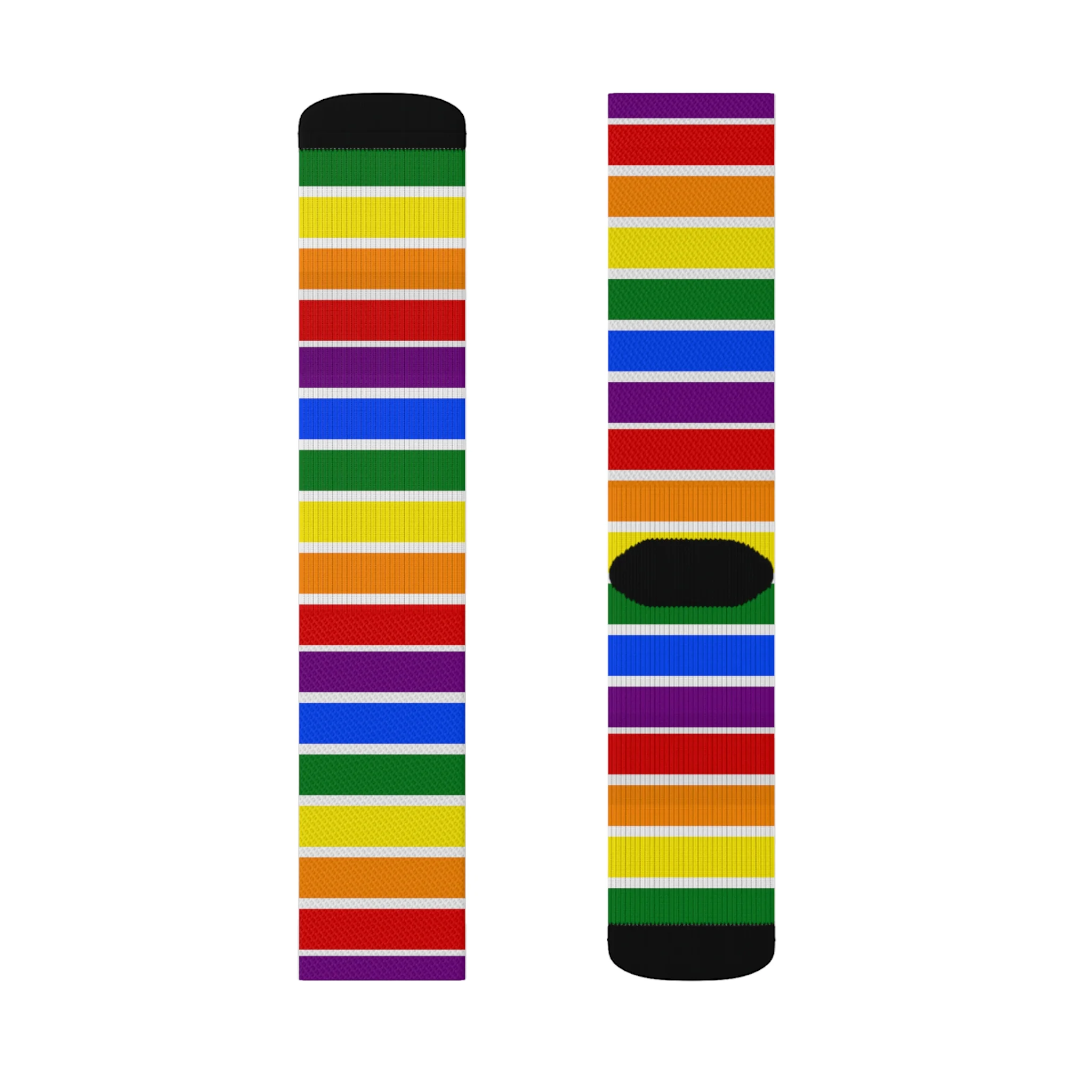 White All Over Rainbow Socks - Image 12