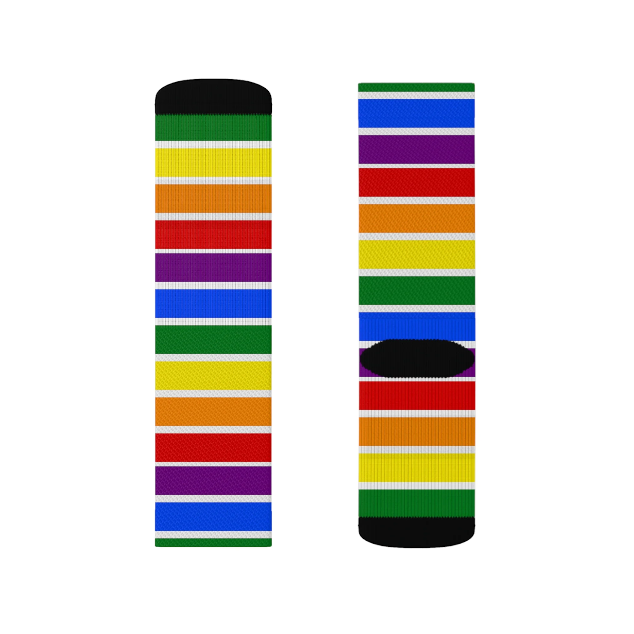 White All Over Rainbow Socks - Image 8